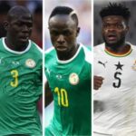 Medhi Benatia, Kalidou Koulibaly, Sadio Mane, Thomas Partey and Mohamed Salah (from left to right) are the nominees