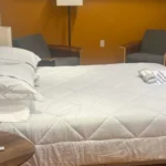 A conference room converted into a bedroom at Twitter's San Francisco HQ