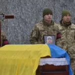 The funeral of Senior Sergeant Yuriy Chernenko, who died in Lviv in November
