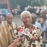 Nii Odoi Kwao II speaking to the media