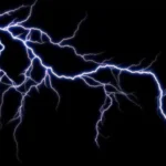 The football match was under way when lightning struck