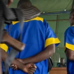 The men stood before the military tribunal in N'Dolo prison to hear their sentences