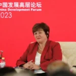International Monetary Fund (IMF) Managing Director Kristalina Georgieva attends the China Development Forum 2023, in Beijing, China, March 26, 2023. REUTERS/Jing Xu