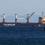 A grain ship that left a Ukrainian port earlier this week