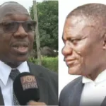 Justices Honyenuga (L) and Aboagye Tandoh, the respective first and third judges to have sat on the case